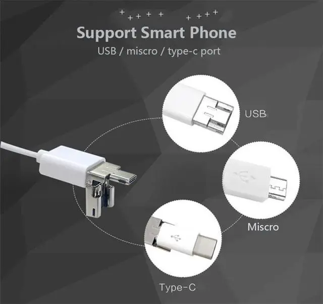 Alt view image 3 of 5 - 3.9mm 720P  WIFI Ear Pick Endoscope HD Earscope Cleaner 3in1 USB Otoscope with Ear Wax Remover For android Inspection Camera