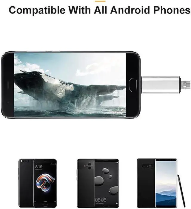 Alt view image 4 of 5 - Portable 3 In 1 OTG Type C Card Reader USB 3.0 USB A Micro USB Combo To 2 Slot TF SD Card For Smartphone PC Fast Transfer