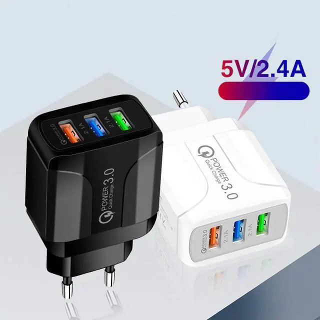 Main image of USB Quick Charger EU US UK Plug Wall Power Adapter Chargers For Type C Micro USB C Cable For    TXTB1
