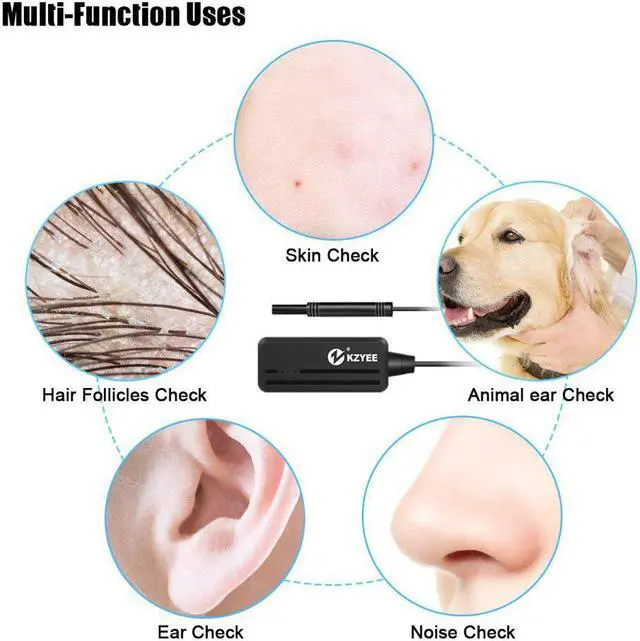 Alt view image 2 of 5 - Endoscope Inspection Camera 5.5mm WIFI Ear Endoscop  Borescope Ear Cleaning for Android and IOS Snake Cam Otoscope