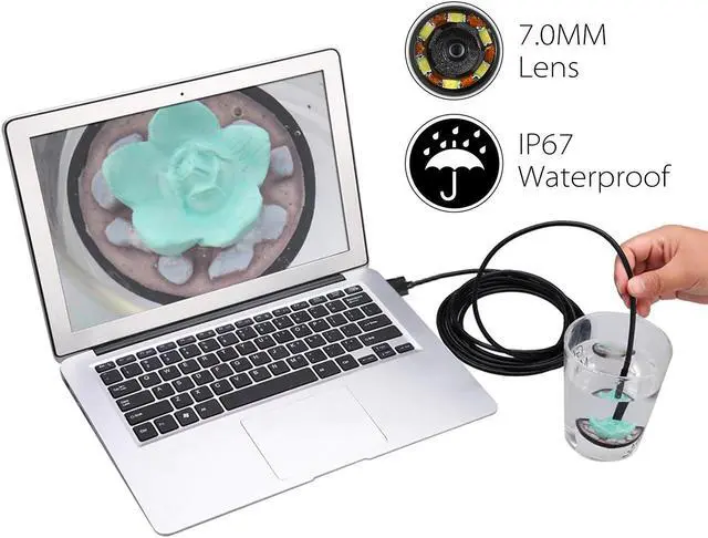 Main image of 7MM Endoscope Camera 6 LED Lens Mini Camcorders IP67 Waterproof Inspection Borescope USB Micro USB Type-C Interface for Android