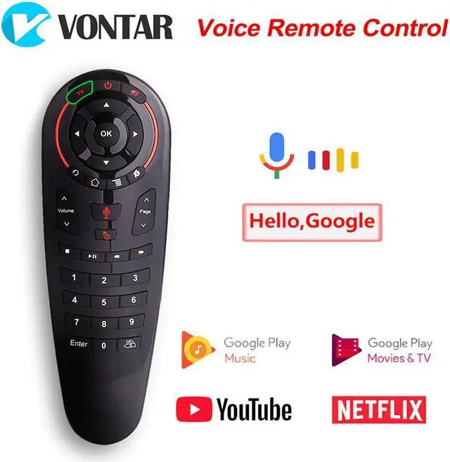 Main image of Voice Remote Control 2.4G Wireless Air Mouse G20S/G10 33 Keys IR learning Gyro Sensing Remote for Android TV BOX/Mini Pc