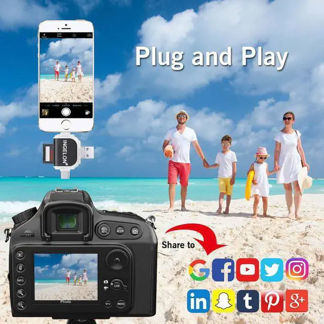 Alt view image 4 of 5 - Card Reader Metal USB Adapter 3 in 1 USB C OTG Wholesale Dropshipping New Arrival Writer type c Micro Reader for iphone