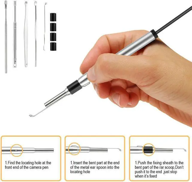 Alt view image 4 of 5 - 5.5MM WIFI Ear Endoscope Otoscope Camera Waterproof Mini USB Inspection Camera Endoscope Borescope For IOS Iphone Android PC