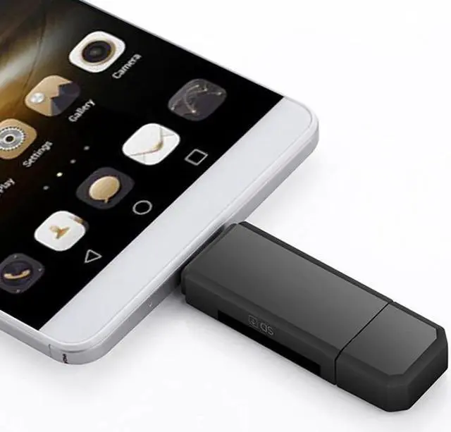 Alt view image 3 of 5 - 2 In 1 USB OTG Card Reader Flash Drive High-speed USB 2.0 Universal OTG TF/SD Card for Android phone Computer Extension Headers