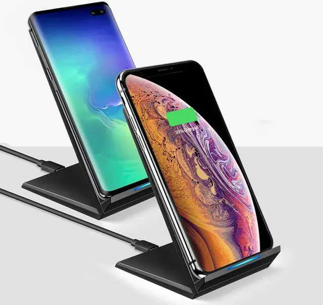 Alt view image 2 of 5 - 15W Fast Wireless Charger Stand Qi Charging Dock + Cable For Xiaomi 9 Huawei P30 Pro Mate 20 Pro Mate 30 Pro