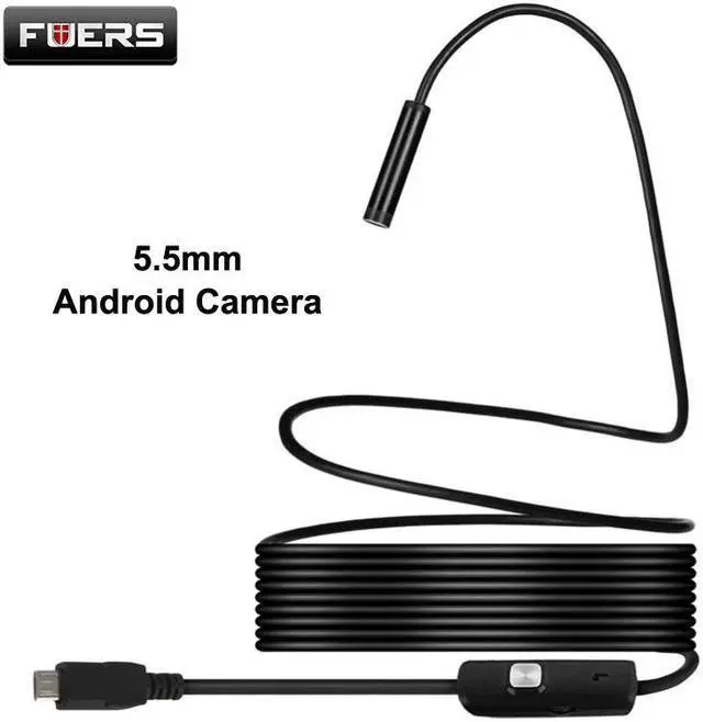 Main image of 5.5mm Android and PC Endoscope 1M 1.5M 3.5M 5M Soft Cable and Hard Cable 6 LED Smartphone OTG Borescope USB Inspection Camera