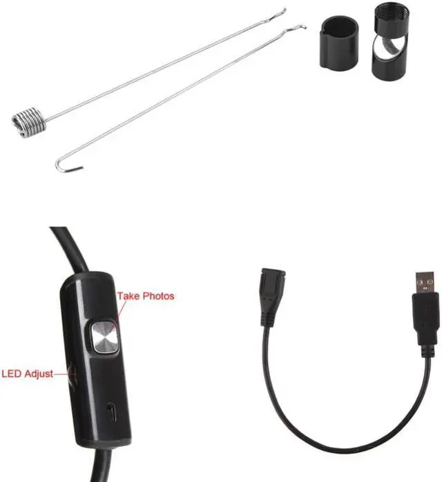 Alt view image 5 of 5 - 5.5mm Lens 1M 2M 3.5M 5M 480P Android USB Endoscope Camera Flexible Snake USB Inspection Android Phone Borescope Mini Camera