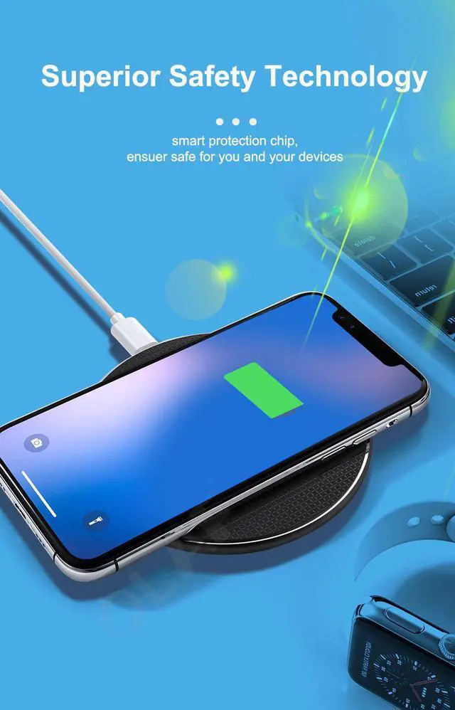 Alt view image 3 of 4 - 10W Qi Wireless Charger For Samsung Galaxy j7 j2 j3 j5 j7 j8 j6 j4 2018 2017 2016 USB Fast Charging pad