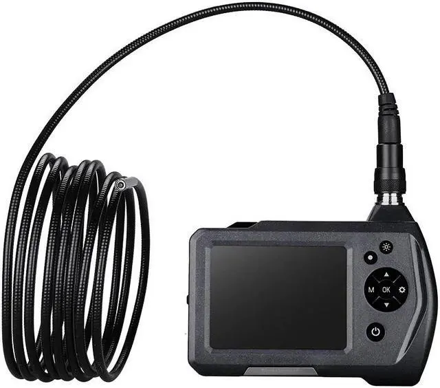 Alt view image 4 of 5 - NTS150 Endoscope Inspection Camera 3.5" LCD Monitor 3.9mm Diameter 1 Meters Tube 16GB DVR Borescope Zoom Rotate Fl
