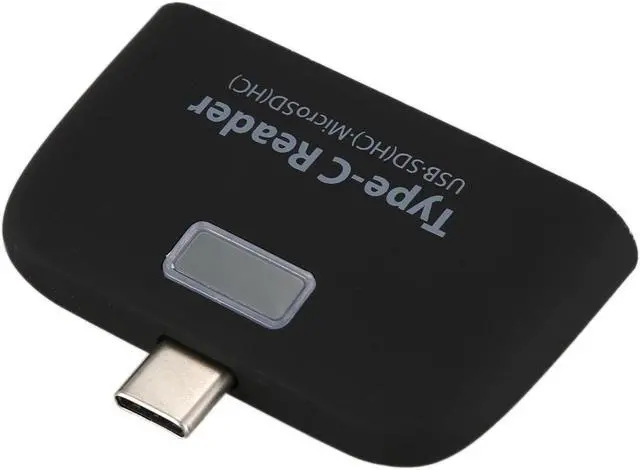 Alt view image 5 of 5 - 4 in 1 OTG/TF/SD Smart Card Reader Adapter with Micro-USB Charge Port For Phone, Black