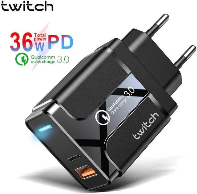 Main image of Quick Charge 3.0 PD Type C USB Charger For Samsung iPhone Huawei Tablet QC 3.0 Fast Charger Mobile Phone Wall Adapter LED