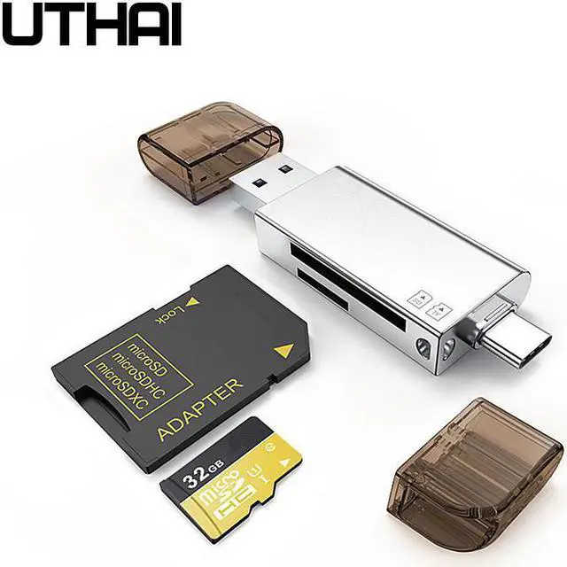 Main image of C06 Card Reader USB3.0 SD/Micro SD TF OTG Smart Memory Card Adapter for Laptop Type C/Lightning Cardreaders Converter