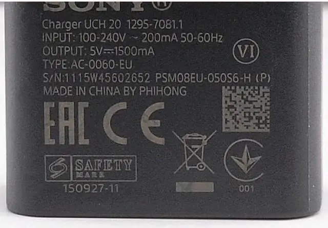 Alt view image 2 of 4 - Original  UCH20 charger Travel charger +  Micro USB Cable For  Xperia Z1 Z2 Z3 Z4 Z5 COMPACT Z5 PREMIUM M4 AQUA