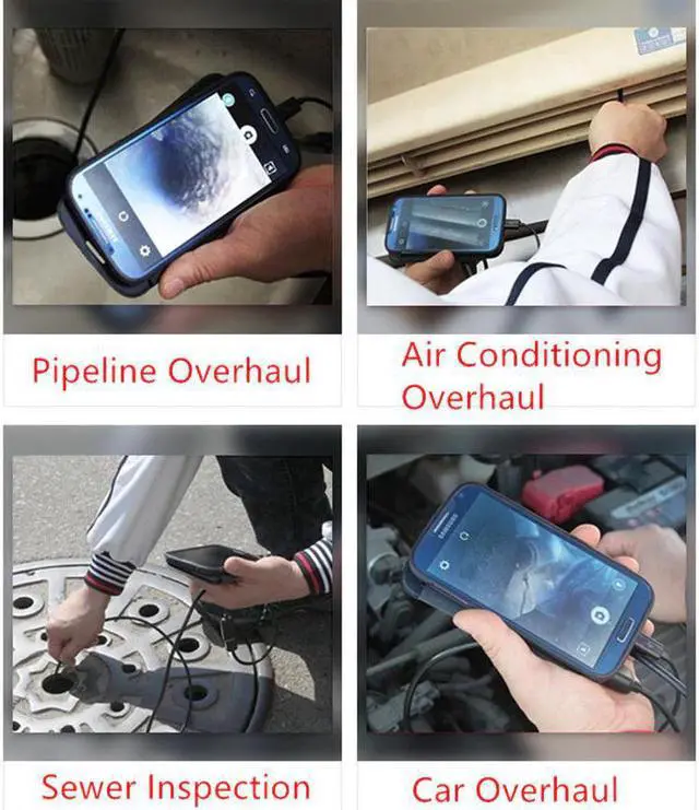 Alt view image 7 of 7 - 7mm Endoscope Camera 2 in 1 Micro USB Mini Camcorders Flexible IP67 Waterproof 6 LED Borescope Inspection Camera Android Loptop