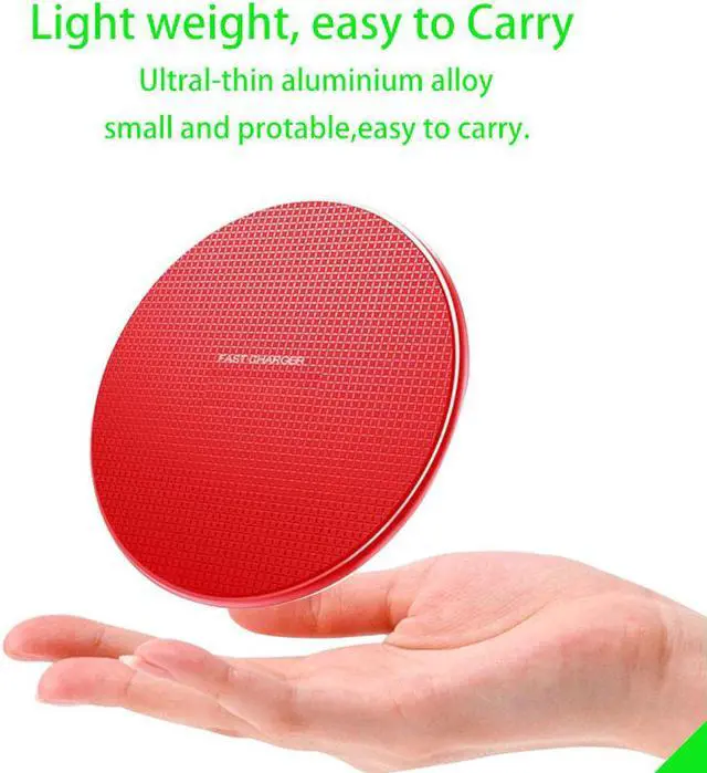 Alt view image 3 of 5 - 10W Fast Wireless Charger For Samsung Galaxy S10 S9/S9+ S8 Note 9 USB Charging Pad for iPhone 11 Pro XS Max XR X 8 Plus