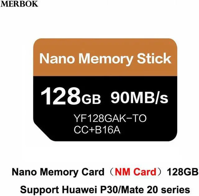 Main image of For Huawei Mate20/P30 Pro NM Card Nano Memory Card 128GB 90MB/S NM-Card With USB3.1 Gen 1 Type-C Dual Use TF/NM Card Reader