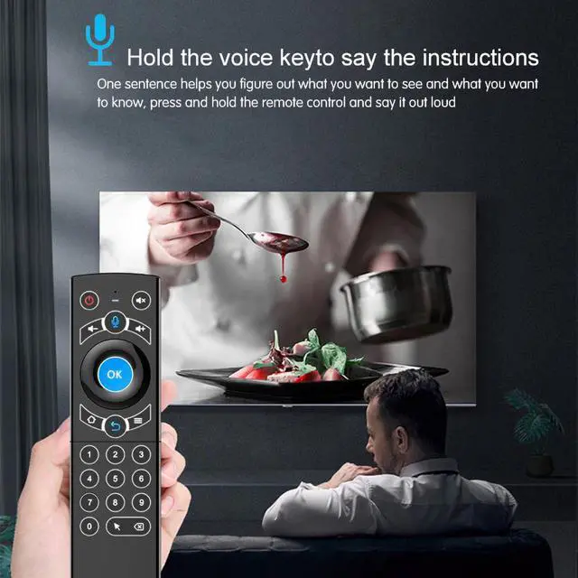 Alt view image 4 of 5 - G21 Voice Remote Control With Backlight Backlit 2.4G USB Wireless Fly Air Mouse for Android TV Box Television
