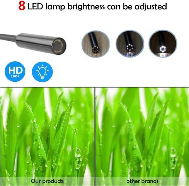 Alt view image 3 of 5 - 3-in-1 Endoscope Camera 2/3.5/5/10M 1200P HD Waterproof IP68 USB handheld Video Inspection Camera for Phone for Android