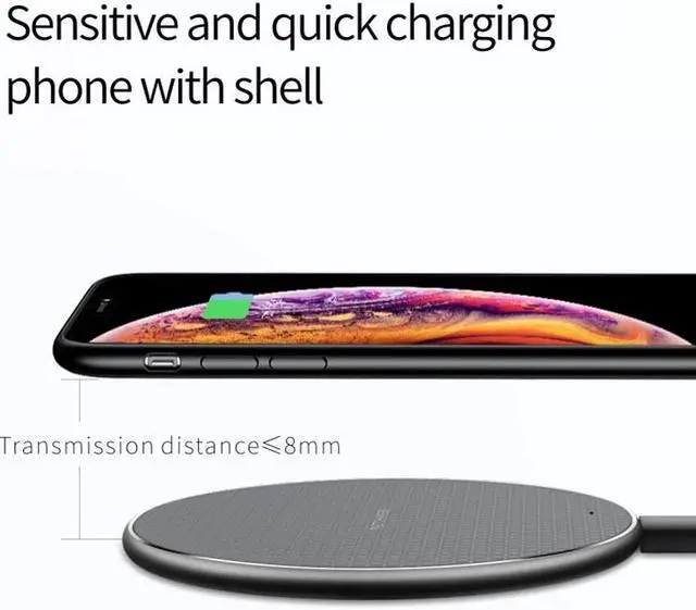 Alt view image 4 of 5 - Wireless Charger 5W/10W phone charger wireless Fast Charging Dock Charger for iphone    P3