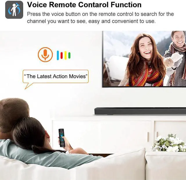 Alt view image 4 of 5 - Control Fly Air Mouse Gyro Sensing Game 2.4GHz Wireless keyboard Remote Control Microphone For Android Box X96Max X96mini