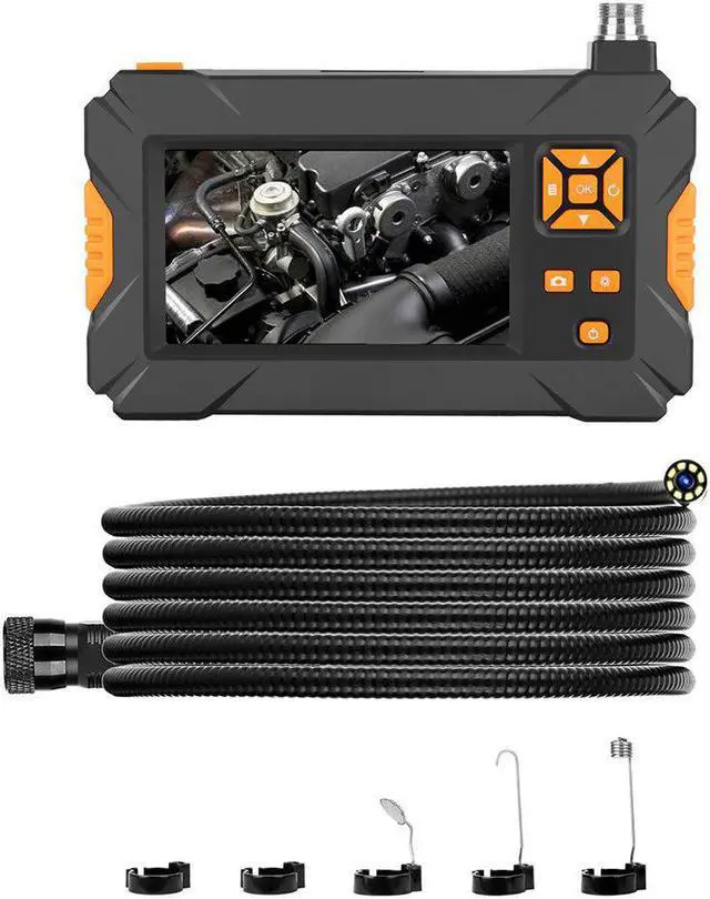 Alt view image 4 of 5 - Pipe Industrial Endoscope 1080P Borescope HD Inspect Camera 5.5mm Endoscop Camera Fflexible with 4.3 inch Screen 8 LED Light