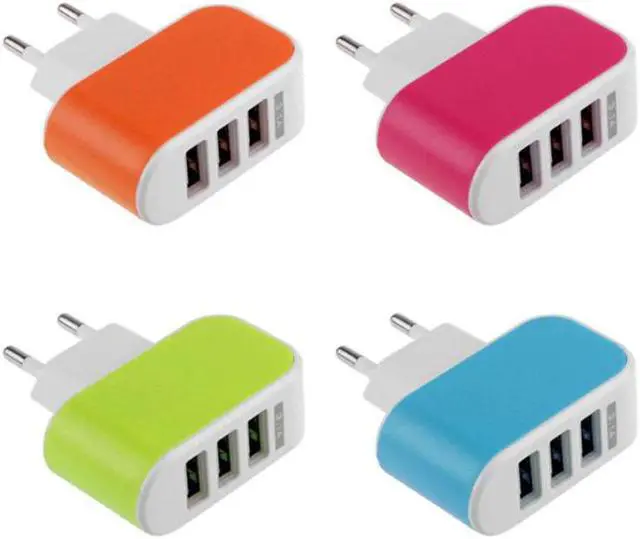 Alt view image 4 of 5 - Plug Wall Charger Station 3 Port USB Charge Charger Travel AC Power Chargers Adapter for   iPhone Dropshopping
