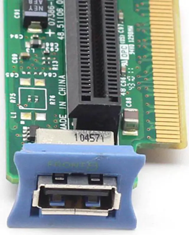 Alt view image 4 of 5 - 43V7067 FOR IBM X3550 M2 M3 X3650 M2 M3 SATA PCI-E Riser Card w/ USB Reader