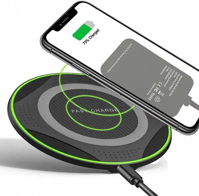 Alt view image 4 of 5 - Wireless Charger Receiver For iPhone 7 6 Plus 6s 5 Micro USB Type C Wireless Charging Adapter Connector For
