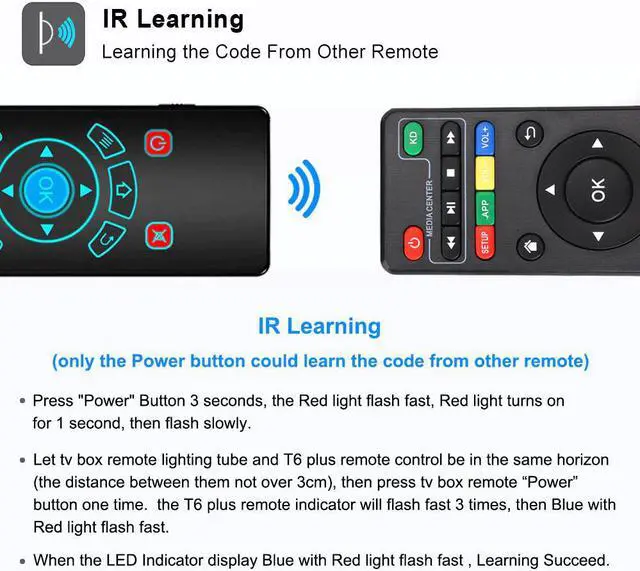 Alt view image 3 of 5 - Control Fly Air Mouse Gyro Sensing Game 2.4GHz Wireless keyboard Remote Control Microphone For Android Box X96Max X96mini