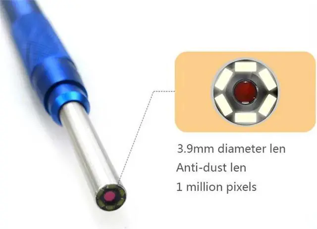 Alt view image 2 of 5 - 3.9mm 720P  WIFI Ear Pick Endoscope HD Earscope Cleaner 3in1 USB Otoscope with Ear Wax Remover For android Inspection Camera