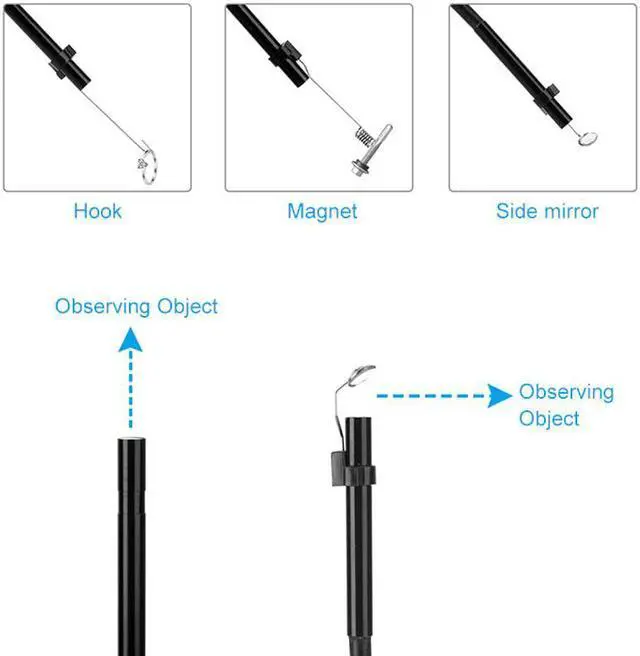 Alt view image 4 of 5 - 2m/10m WiFi 5.0MP HD Endoscope Camera USB 5.5MM IP67 Waterproof Borescope Inspection Camera For Android iOS Tablet PC
