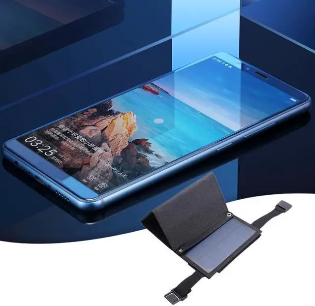 Alt view image 2 of 5 - 20W Solar Phone Charger 5V 2A USB fast Charger Folding Solar Panel for Traval Outdoor Camping Solar Charging Board for cellphone