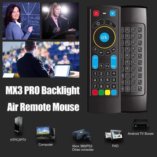 Alt view image 4 of 5 - Mini Wireless keyboard Remote Control IR Air Mouse for Amazon Fire TV/Fire Stick/Android TV/mi box/PC/Raspberry pi 3