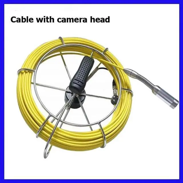 Alt view image 5 of 5 - 9inch Pipe Sewer drain underground plumbing Inspection Camera auto self balancing 23mm camera head DVR self level