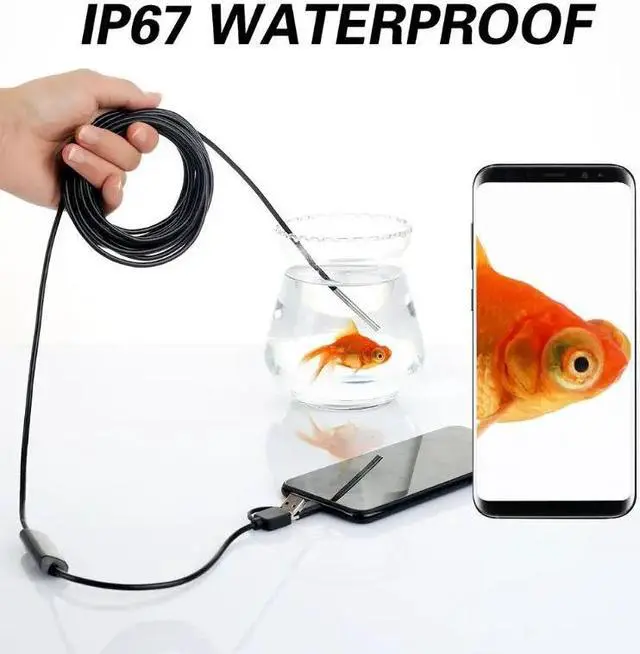 Alt view image 3 of 5 - 1Set 3IN1 Industrial Endoscope Camera 3.9MM Mini Waterproof USB Borescope Inspection Camera for Android OTG Phone PC Kit