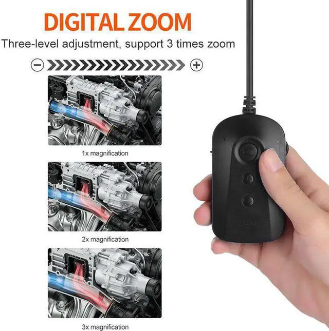 Alt view image 5 of 5 - 5.5MM Wireless Endoscope HD Snake Inspection Camera with 6 LED Zoom Waterproof WiFi Endoscope for Android &iOS Smartphone Tablet