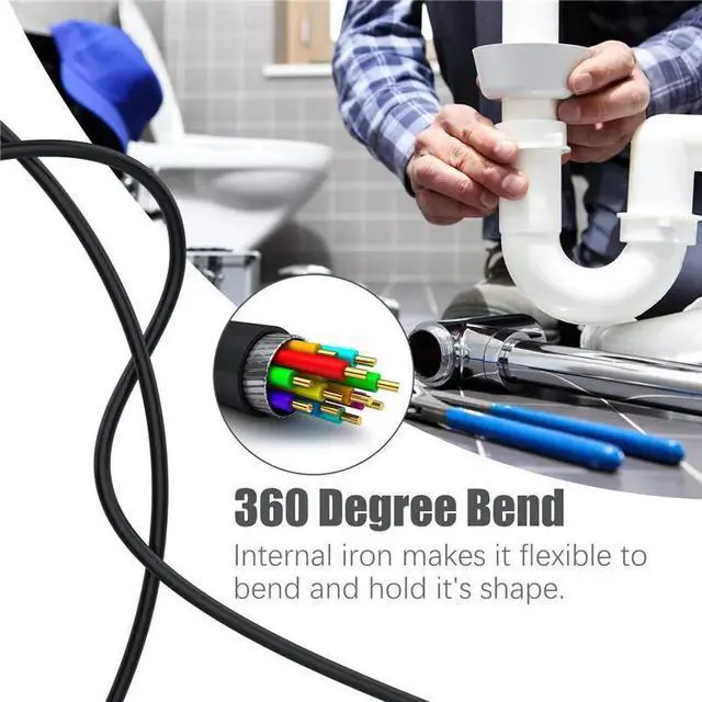Alt view image 3 of 5 - IP68 Waterproof Semi-Rigid Camera with 4.3 Inch Digital Screen 3.9MM Inspection Borescope for Automotive Engine Repair