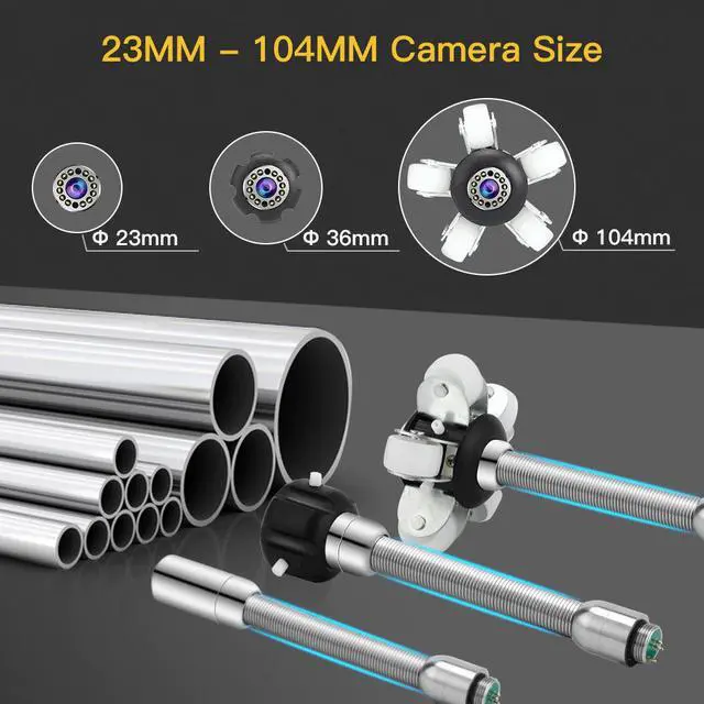 Alt view image 4 of 5 - WF92 HD 1200TVL Pipe Pipeline Inspection Camera Drain Sewer Industrial Endoscope Video Recording DVR Snake endoscope cam