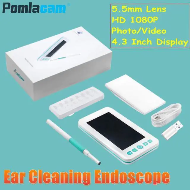 Main image of 4.3 Inch Display family Healthcare Otoscope Nose Ear Inspection Scope 1080P Visual Handheld Endoscope Camera Oral Cavity Tester