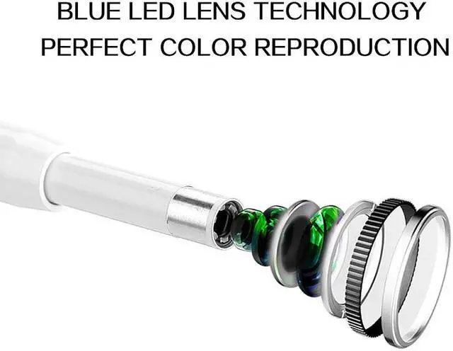 Alt view image 7 of 7 - White wifi Ear clener otoscope wireless ear pick video otoscopio usb endoscope inspection camera with gift box