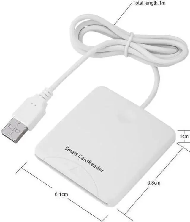 Alt view image 4 of 5 - USB Smart Chip Card IC Credit Card Reader Encoder Writer with SIM Slot for Windows for 2000 XP or Mac OS X Linux