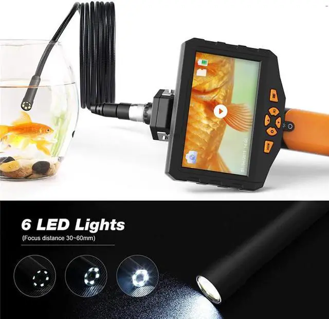 Alt view image 4 of 5 - Newest Auto Focus Inspection Camera 14.5mm Industrial Endoscope with 4.5 Inch 1920*1080 HD IPS Screen Waterproof Snake Camera