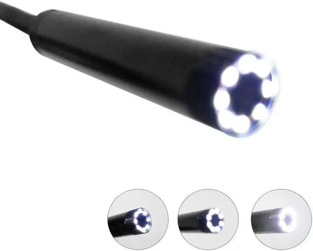 Alt view image 3 of 5 - 3in1 WIFI Endoscope Camera Mini Waterproof Hard Cable Inspection Camera 8mm USB Endoscope Borescope IOS Endoscope For Iphone