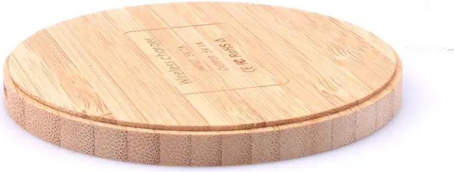 Alt view image 4 of 5 - Portable 5W Qi Wireless Charger Slim Wood Pad For Apple iPhone 7 8 Plus Smart Phone Wireless Charging Pad For Samsung S7