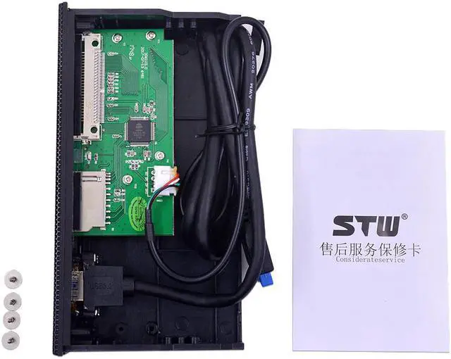 Alt view image 2 of 5 - Multifunctional All in One Front Panel USB 3.0 MS M2 CF XD TF SD Card Reader 5.25" Media Dashboard for PC Desktop CD-ROM