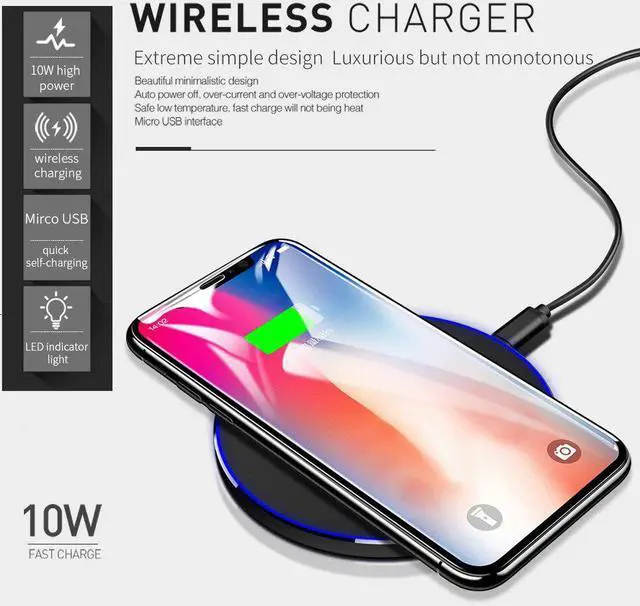 Alt view image 3 of 5 - for Honor 20e /Honor 30S Wireless Charger for Honor 30 Pro+ Qi Fast Charging Pad Power For OnePlus 8 Pro Phone Accessory
