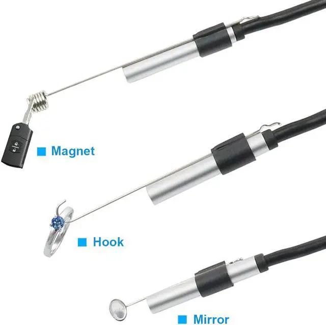 Alt view image 3 of 5 - 3-in-1 Micro USB Type-C Endoscope Inspection Borescope Camera HD 5.5mm Built-in 6 Adjustable LED Lights 20M Cable Waterproof