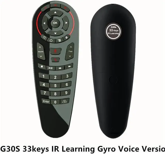 Alt view image 2 of 5 - L8star G30 G30S Air Mouse Remote Program 33 Keys IR Learning RF 2.4G Wirless Keyboard control For Android 9.0 Smart TV box Voice