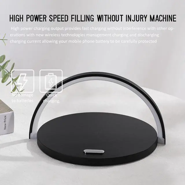 Alt view image 5 of 5 - Lamp Night Light Phone Holder 10W High-Power Wireless Charging Charger Holder For iphone   Redmi